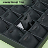 24-Slot Rectangle PU Leather Pendant Display Holder ODIS-WH0043-66-4