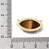Natural Tiger Eye Pendants KK-C255-22G-01-3