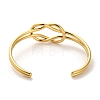 Golden 304 Stainless Steel Cuff Bangles for Women BJEW-C050-01D-G-3