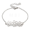 Non-Tarnish Stainless Steel Cable Chain Link Bracelets for Women Men STAS-Z061-01P-04-1