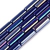 Electroplate Opaque Glass Beads Strands X-EGLA-Q132-02A-B02-1
