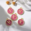 Golden Plated Alloy Enamel Charms LS-ENAM-S118-08Y-5