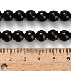 Natural Black Onyx(Dyed & Heated) Beads Strands X-G-H329-C06-8mm-5