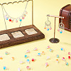 60Pcs 6 Colors Glass Pendants PALLOY-TAC0301-7