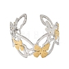 Hammered 304 Stainless Steel Cuff Bangles for Women BJEW-Z177-01GP-04-4