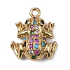 Brass Micro Pave Colorful Cubic Zirconia Chrams ZIRC-WH0001-02LG-1