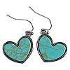 Alloy & Synthetic Turquoise Dangle Earrings FS-WGB9754-01-3