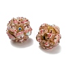 Christmas Theme Polymer Clay Rhinestone Beads with Resin X-RESI-Z045-01E-2