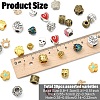30Pcs 15 Styles Tibetan Style Alloy European Beads TIBE-YW0002-07-2