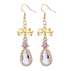 Alloy Glass Earrings EJEW-MZ00313-02-1