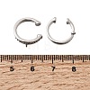 Brass Micro Pave Cubic Zirconia Ear Cuff Findings KK-K426-09P-2