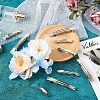 100Pcs 4 Style Iron Hair Barrette Findings FIND-BY0001-16-9