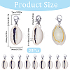 30Pcs Natural Cowrie Shell Pendant Decorations HJEW-SC0001-42-2