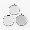 304 Stainless Steel Pendant Cabochon Settings STAS-L253-011A-P-1