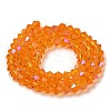 Transparent Electroplate Glass Beads Strands LS-GLAA-F029-2mm-D23-2
