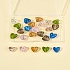 24Pcs 6 Colors Handmade Lampwork Silver Foil Glass Beads FOIL-FS0001-01-9