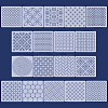 18Pcs PET Embroidery Template DIY-ME0003-65-1