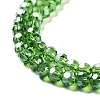 Electroplate Transparent Glass Beads Strands EGLA-A035-T3mm-A11-3