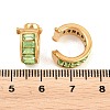 304 Stainless Steel Rhinestone Cuff Earrings for Women EJEW-A161-06G-02-3