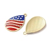 Independence Day Alloy Enamel Pendants ENAM-I069-01G-01-2