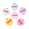 Opaque Resin Pendants RESI-N051-16-1