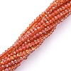 Electroplate Glass Beads Strands EGLA-F149-FR-03-2