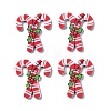 Christmas Style Printed Acrylic Cabochons X-MACR-O045-01F-1