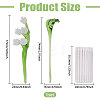 2Pcs Glass Flower Display Decorations AJEW-CO0001-04A-2