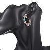 Transparent Acrylic Hoop Earrings EJEW-JE06954-2