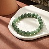 Natural Chalcedony Beaded Stretch Bracelets for Women Men BJEW-F483-04-2