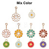  60Pcs 10 Style Alloy Enamel Pendants FIND-NB0004-33-3