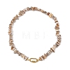 Natural Freshwater Shell Chip Beaded Necklaces NJEW-JN06412-2