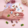 54Pcs 9 Style Resin Cabochons Accessories RESI-BY0001-01-4
