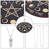 DIY Star Pattern Pendulum Board Dowsing Divination Making Kit DIY-CN0002-36-6