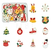 24Pcs 12 Styles Christmas Theme Spray Painted Alloy Enamel Pendants ENAM-FS0002-19P-1
