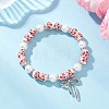 Brass Bowknot Charm Bracelets BJEW-JB12905-02-1