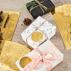 CRASPIRE 40 Sheets 4 Styles Self Adhesive Gold Foil Embossed Stickers DIY-CP0010-43-4