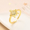 304 Stainless Steel Open Cuff Finger Rings for Women RJEW-B109-07G-01-1