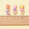 12Pcs 3 Styles Opaque Resin Cabochons CRES-FS0001-10-3