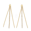 Brass Big Chain Tassel Pendants KK-S355-003-NF-2