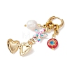 Natural Freshwater Pearl Hoop Earrings EJEW-JE06967-3