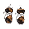 Natural Tiger Eye Pendants GG-N001-03P-02-1