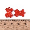 Spray Painted Alloy Pendants PALLOY-Q466-03D-3