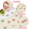 18Pcs 9 Colors Handmade Porcelain Enamel Beads PORC-PA0001-60-6