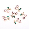 Alloy Rhinestone Pendants ALRI-WH0005-12B-1