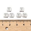 Brass Rhinestone Spacer Beads RSB072-07S-4