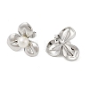 304 Stainless Steel with Plastic Imitation Pearl Stud Earrings for Women EJEW-G396-01P-2