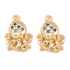 Brass Micro Pave Cubic Zirconia Pendants KK-L261-14B-G-1