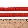 Handmade Polymer Clay Beads Strands CLAY-R089-6mm-038-4