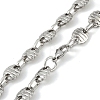 201 Stainless Steel Chain Necklaces NJEW-I127-04P-1